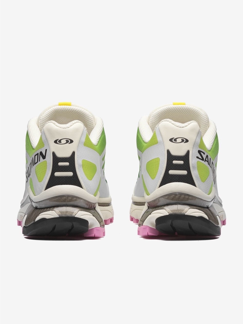 Salomon XT-4 OG Sneakers, Vanilla Ice / Acid Lime / Pink Frosting, 7M/8W - Picture 11 of 12